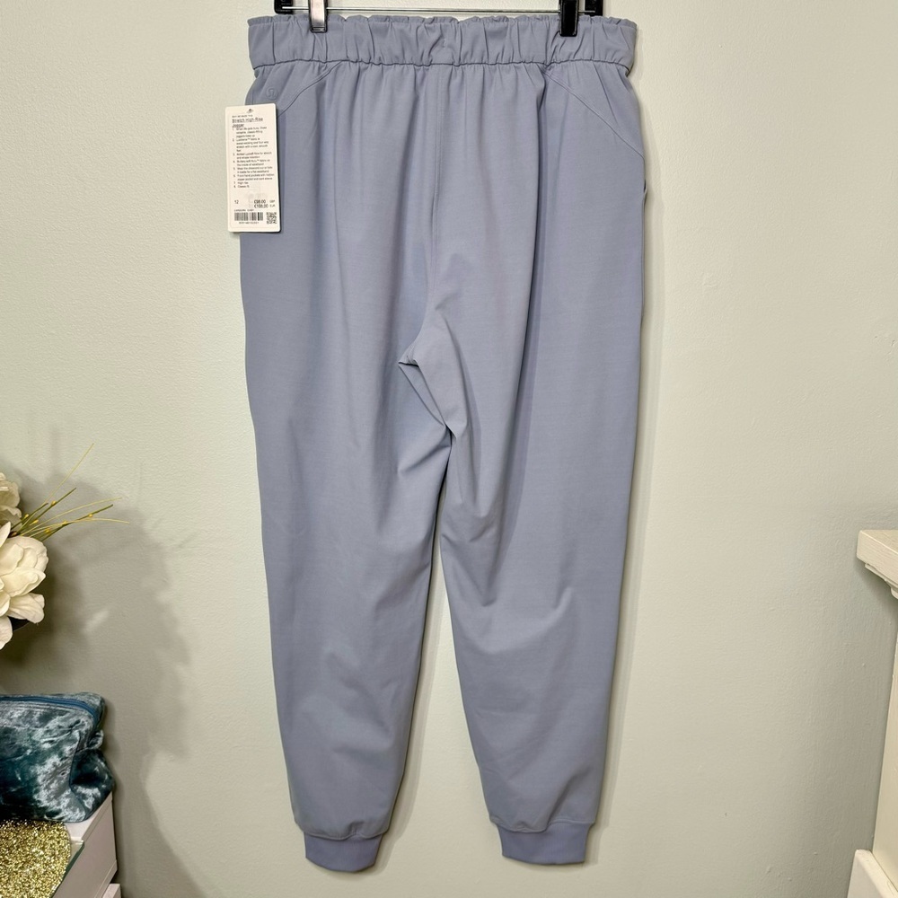 Lululemon Stretch High Rise Jogger Pants Chambray Blue Size 12 NWT - Picture 4 of 9